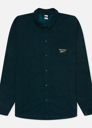 Мужская рубашка Reebok Classic Holiday Flannel, цвет зелёный, размер XXL