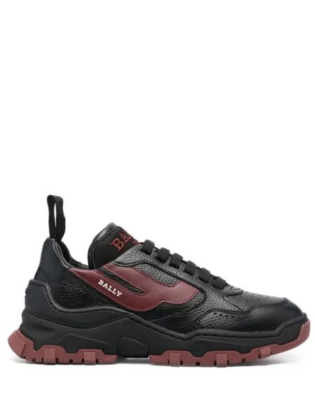 Bally кроссовки с вышитым логотипом, черный
