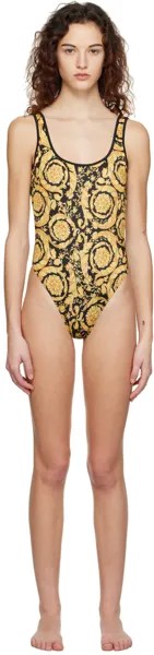 Черный купальник Barocco Versace Underwear