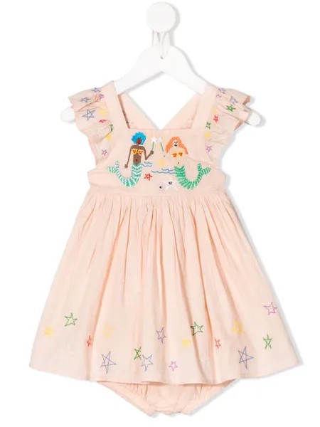 Stella McCartney Kids платье с вышивкой