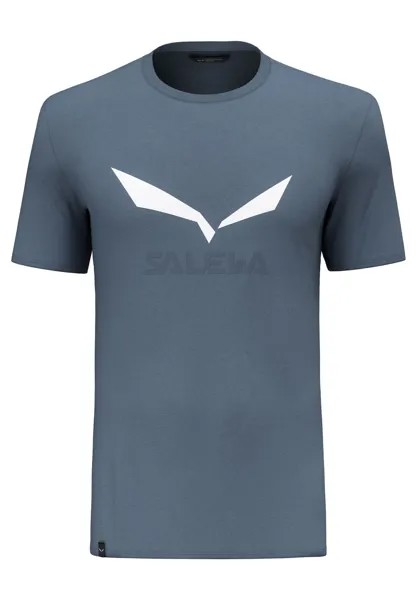 Спортивная футболка Solidlogo Dry M Salewa, цвет java blue