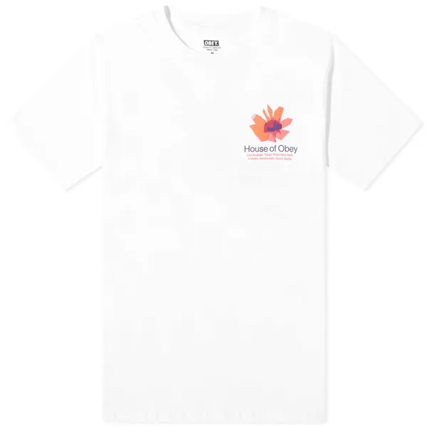 Футболка Obey House Of Obey Floral T-Shirt, белый