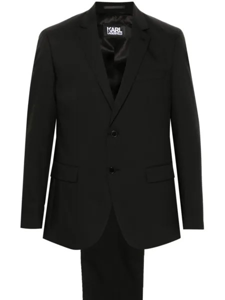 Костюм Drive с однобортным пиджаком Karl Lagerfeld, черный