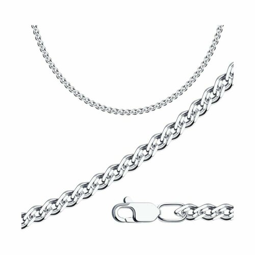 Цепь Diamant online, серебро, 925 проба, длина 45 см, средний вес 7.43 г, серебристый