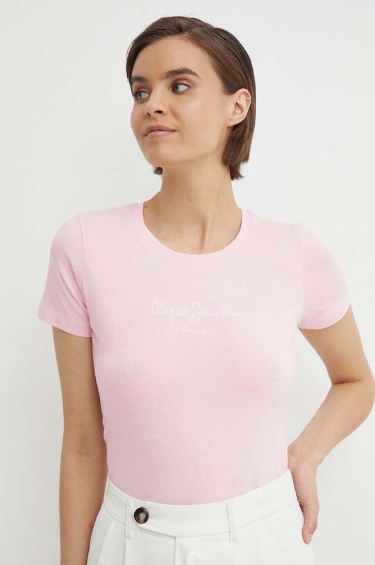 Футболка NEW VIRGINIA SS N Pepe Jeans, розовый