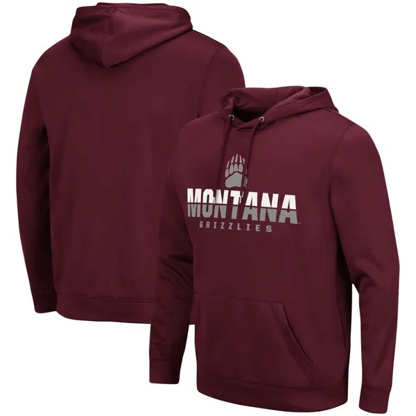 Мужской темно-бордовый пуловер с капюшоном Montana Grizzlies Lantern Colosseum