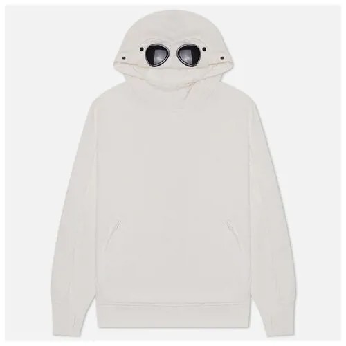 Мужская толстовка C.P. Company Goggle Hoodie Diagonal Raised Fleece белый, Размер S