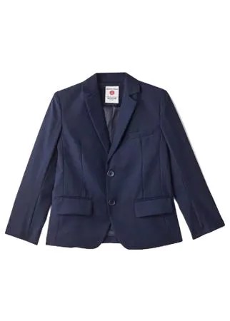 Школьный пиджак Button Blue, карманы, размер 140, черный