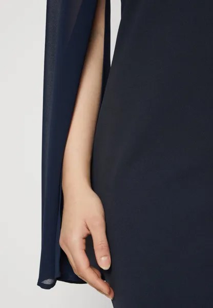 Коктейльное/праздничное платье VIMOLLY MIDI DRESS VILA, темно-синий