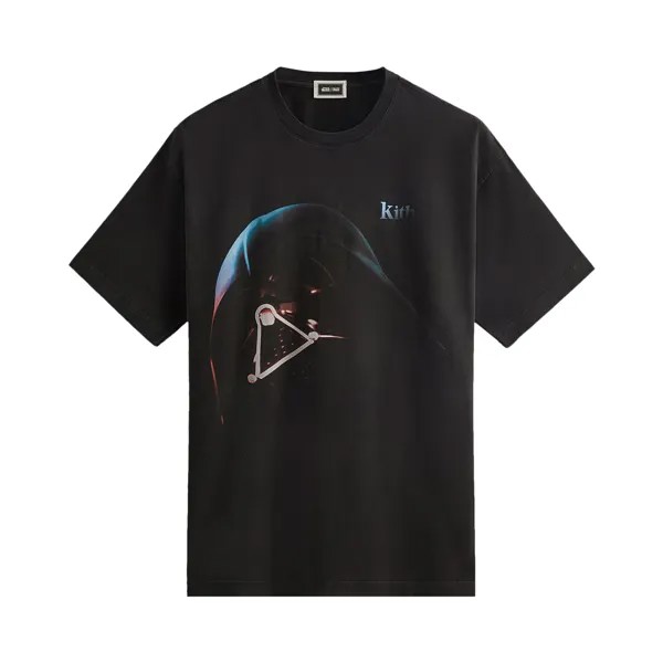 Винтажная футболка Черный со шлемом Дарта Вейдера Kith x Star Wars