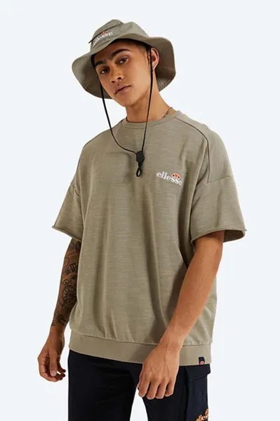 Smettila Sweatshirt хлопковая футболка Ellesse, зеленый