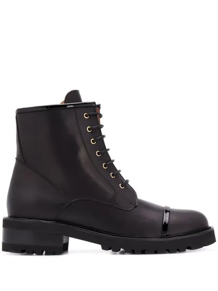 Malone Souliers массивные ботинки на шнуровке, черный
