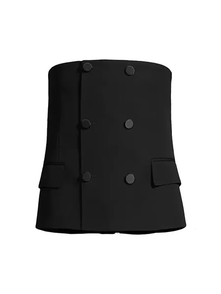 Приталенная куртка-бюстье без бретелек Alexander Mcqueen, черный