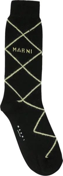 Носки Marni 'Black', черный
