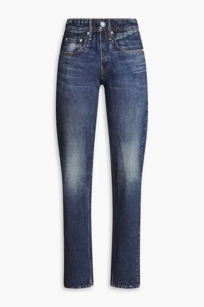 Спортивные брюки Miramar из французской хлопковой махры с джинсовым принтом Rag & Bone, темно-синий