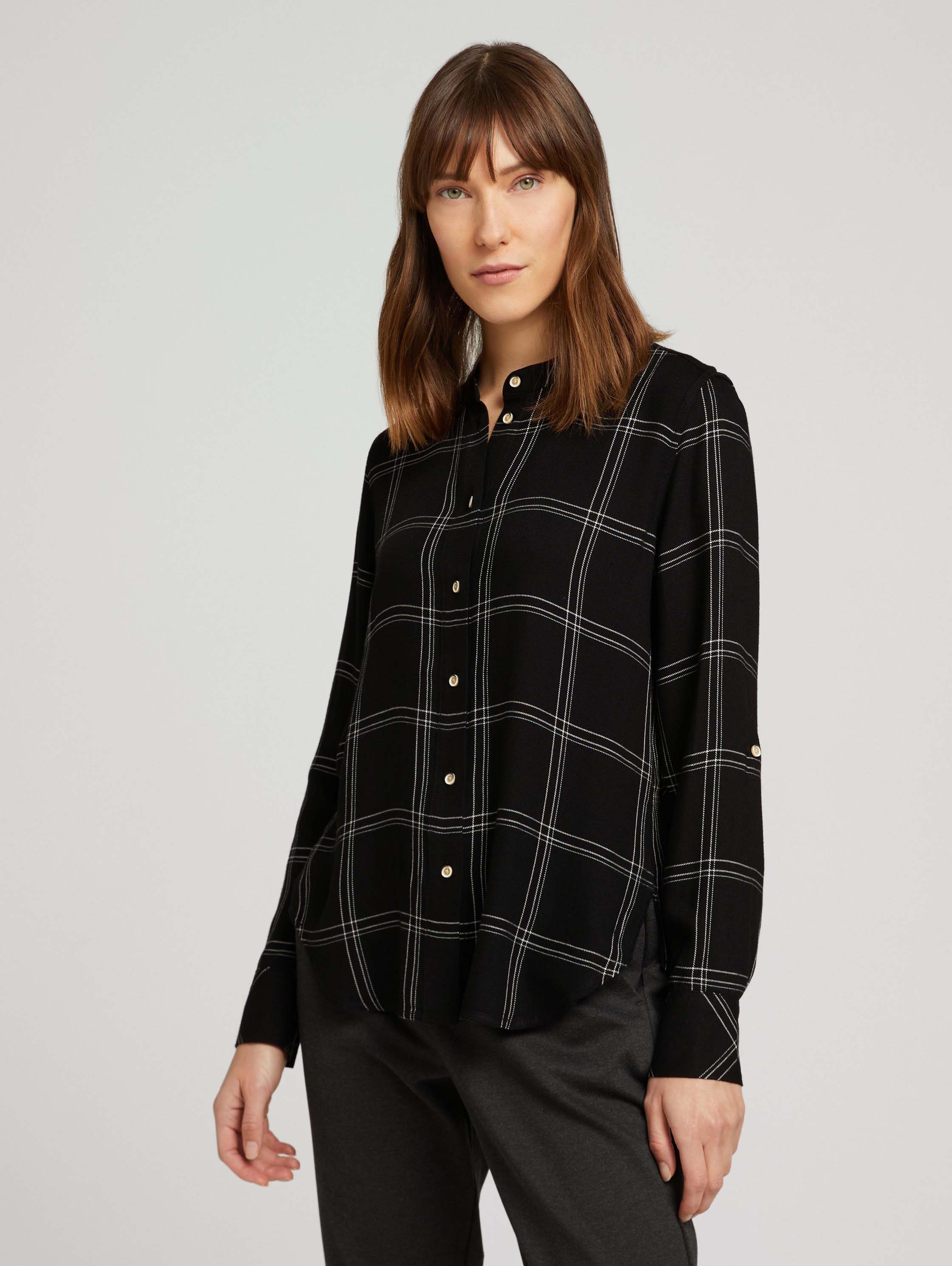 Рубашка женская TOM TAILOR 1028883 серая 42 DE