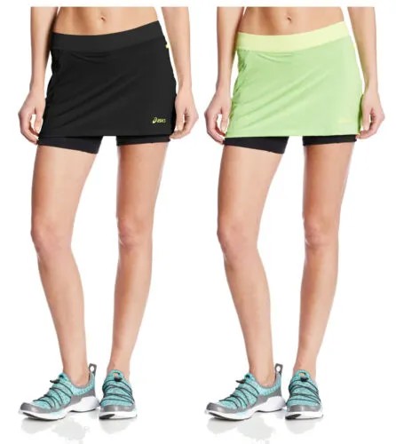 Женская теннисная юбка Asics Fuji Skort Performance — черная или зеленая