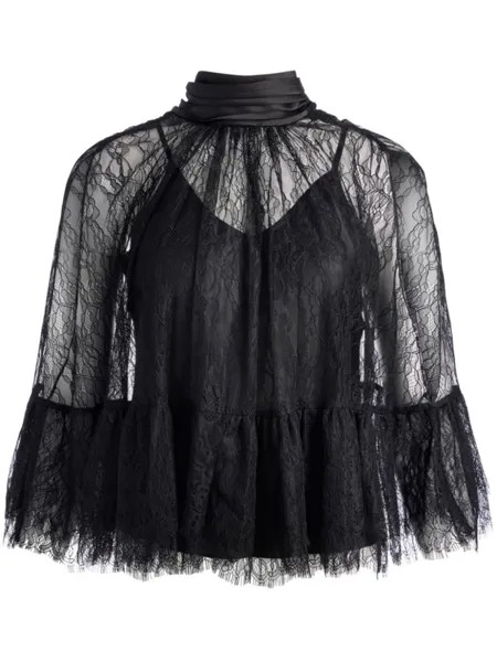 Alice + olivia зенон топ, черный