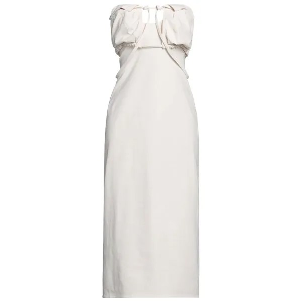 Платье Jacquemus Midi, серо-кремовый