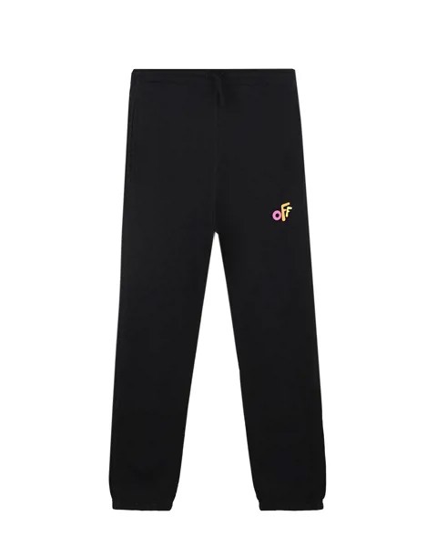Черные спортивные брюки с разноцветным принтом Off-White детские
