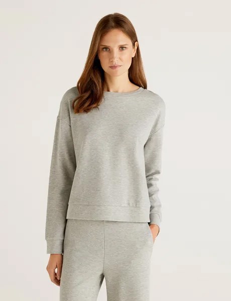 Свитшот женский United Colors of Benetton 21A_3CMAE1AH4 серый S
