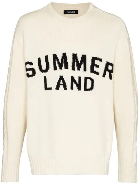 Nahmias джемпер с надписью Summerland