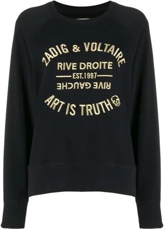 Zadig&Voltaire толстовка Art Is Truth с вышивкой