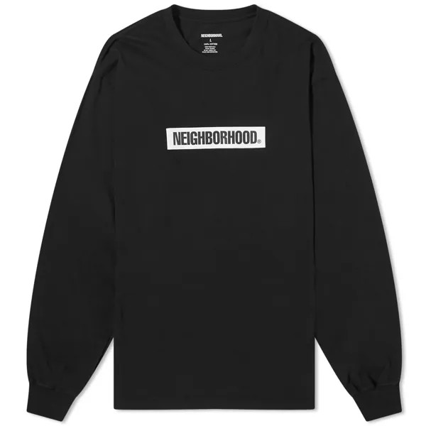 Лонгслив Neighborhood 2 Long Sleeve Box Logo T-Shirt, черный