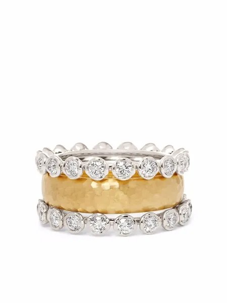Annoushka золотое кольцо Organza and Marguerite с бриллиантом