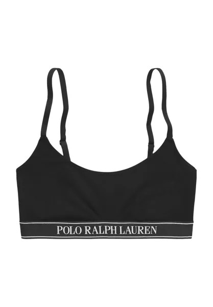 Женское бюстье с тонкими бретелями и логотипом Polo Essentials POLO RALPH LAUREN, цвет Onyx
