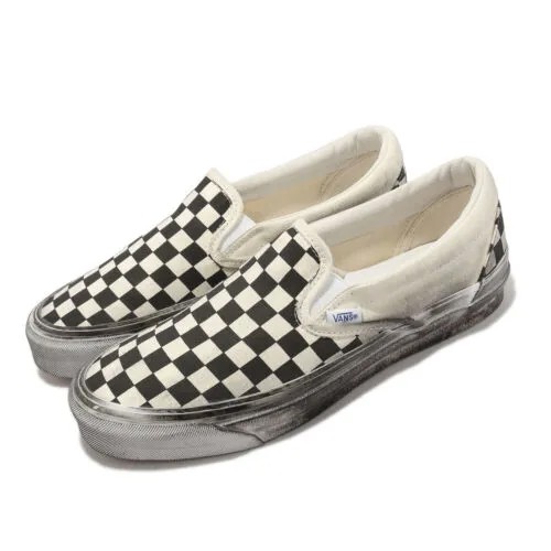 Vans Vault OG Classic Slip-On LX Stressed Checkerboard Мужские унисекс VN0A32QNBKC