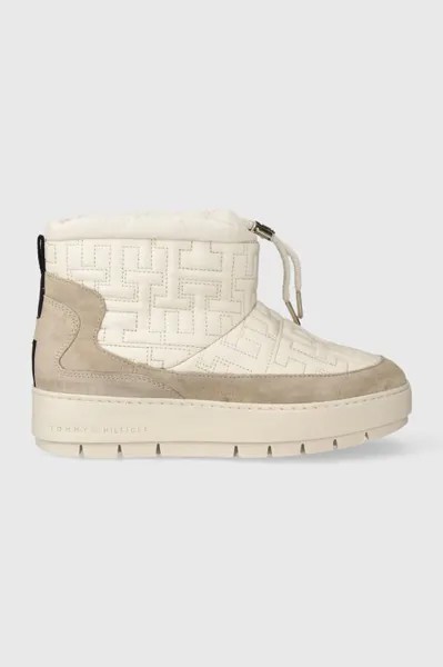 Зимние ботинки TOMMY MONOGRAM SNOWBOOT Tommy Hilfiger, бежевый