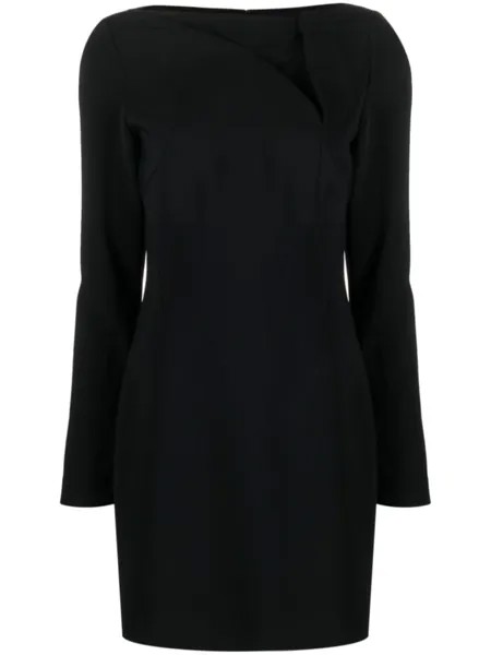 Платье мини со сборками Dsquared2, черный