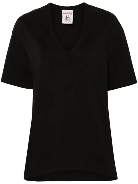 Semicouture футболка с V-образным вырезом, черный