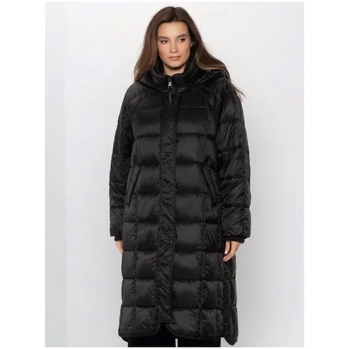 Удлиненная стеганная куртка женская, Gerry Weber, 650245-31134-11000, черный, размер - 36