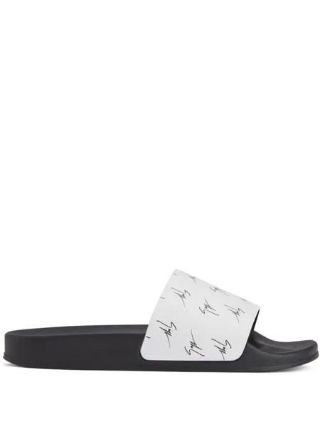 Giuseppe Zanotti шлепанцы Brett, белый