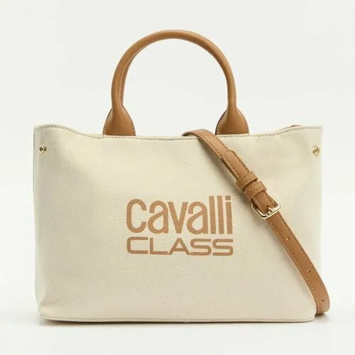 Сумка тоут Cavalli Class, молочно-бежевый