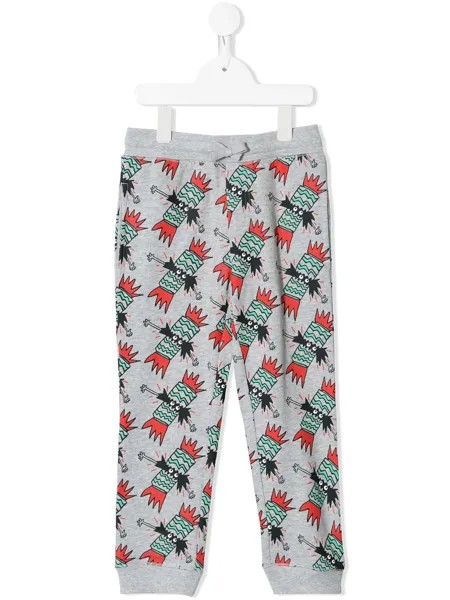 Stella McCartney Kids спортивные брюки с новогодним принтом