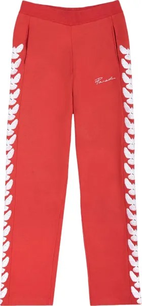 Брюки 3.PARADIS Embroidebirds Stripes Track Pants 'Red', красный