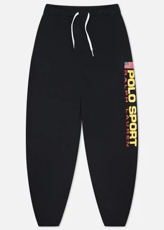 Женские брюки Polo Ralph Lauren Polo Sport Fleece Ankle Jogger, цвет чёрный, размер XS