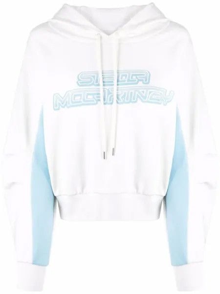 Stella McCartney худи из джерси с логотипом, белый