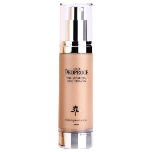 Deoproce Тональный флюид White Hydro Essential Liquid Foundation, 50 мл, оттенок: 21