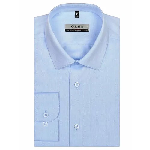 Рубашка GREG, размер 45, голубой