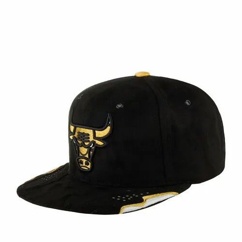 Бейсболка Mitchell & Ness, размер OneSize, черный/золотой