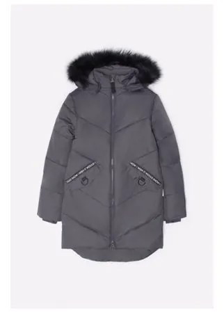 Пальто crockid ВК 38047/1 ГР размер 122-128, темно-серый