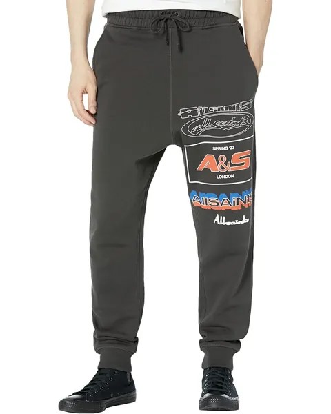 Спортивные брюки AllSaints Teamster, цвет Washed Black