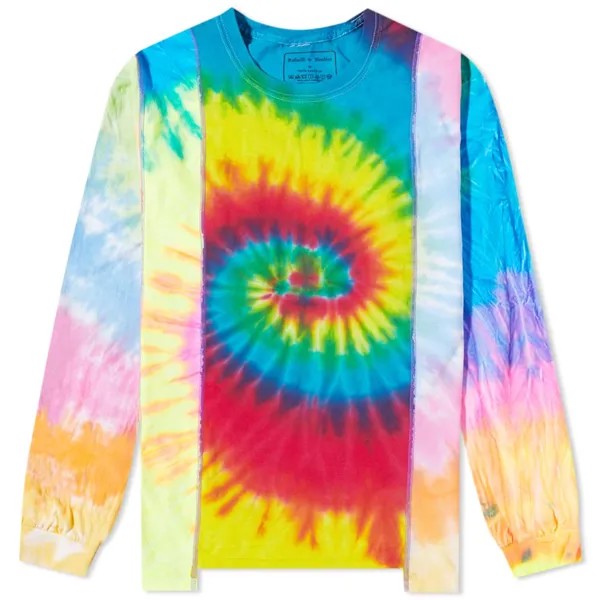 Футболка Needles Long Sleeve 5 Cuts Tie Dye Tee