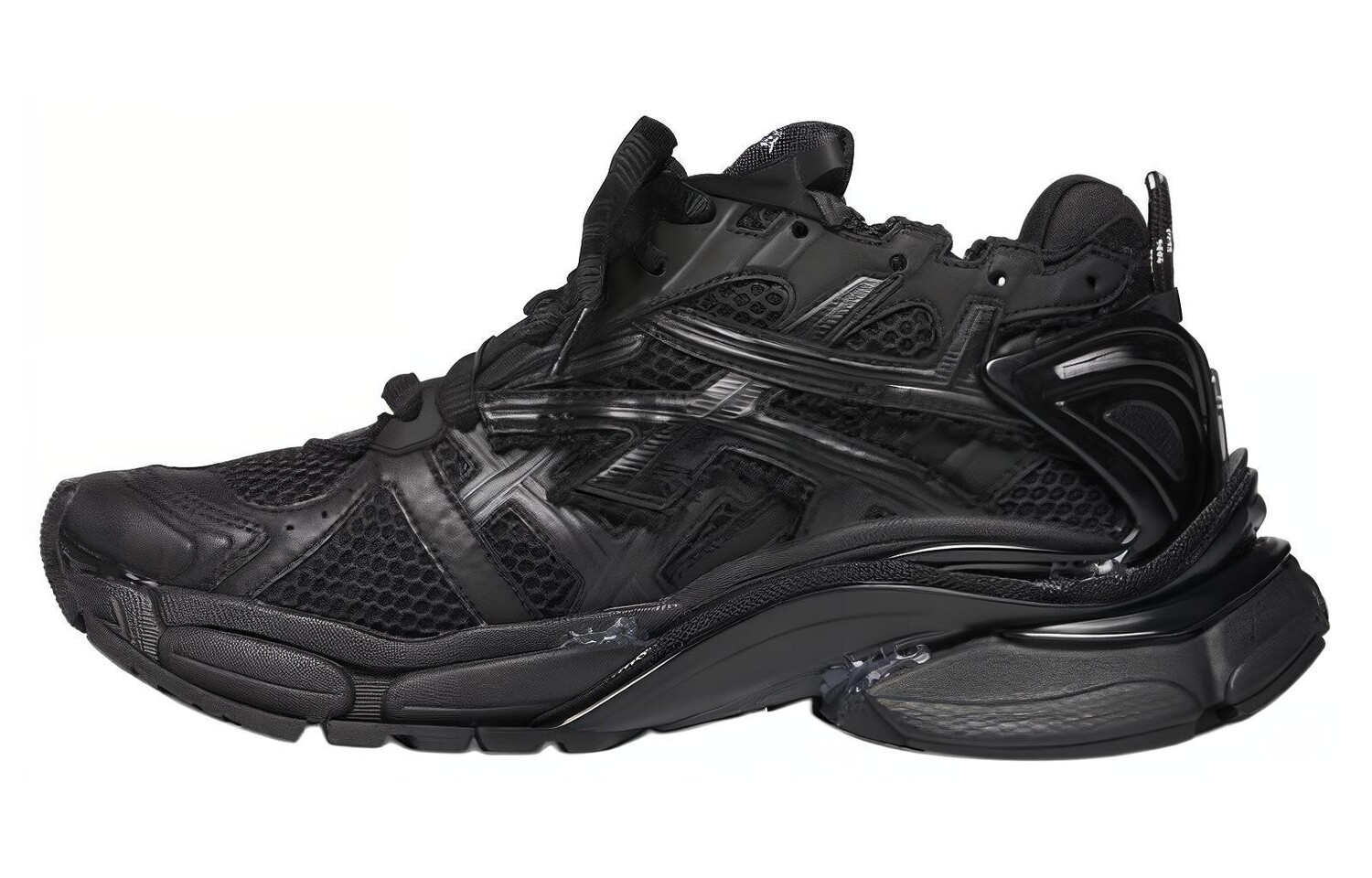 Кроссовки женские Balenciaga Runner Sneaker Worn-Out, черный