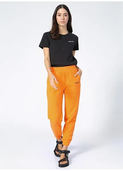 Эластичные однотонные оранжевые женские спортивные штаны Aeropostale