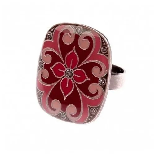 Кольцо Clara Bijoux, красный, розовый